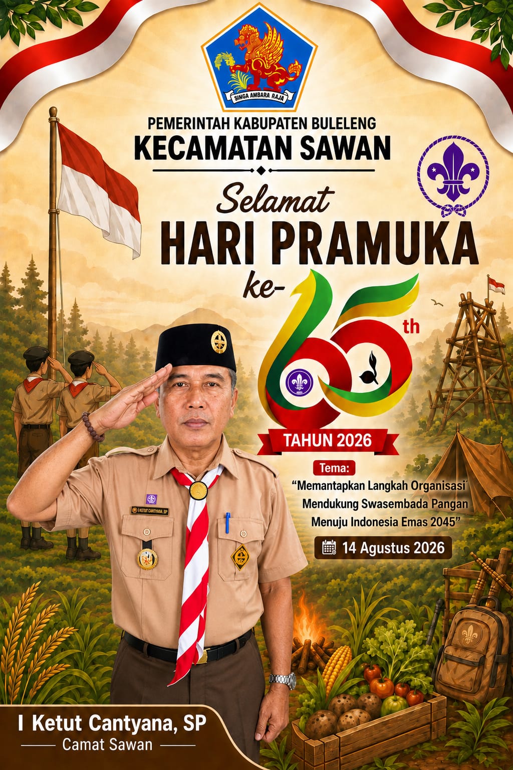 Selamat Hari Pramuka ke-65 Tahun 2026