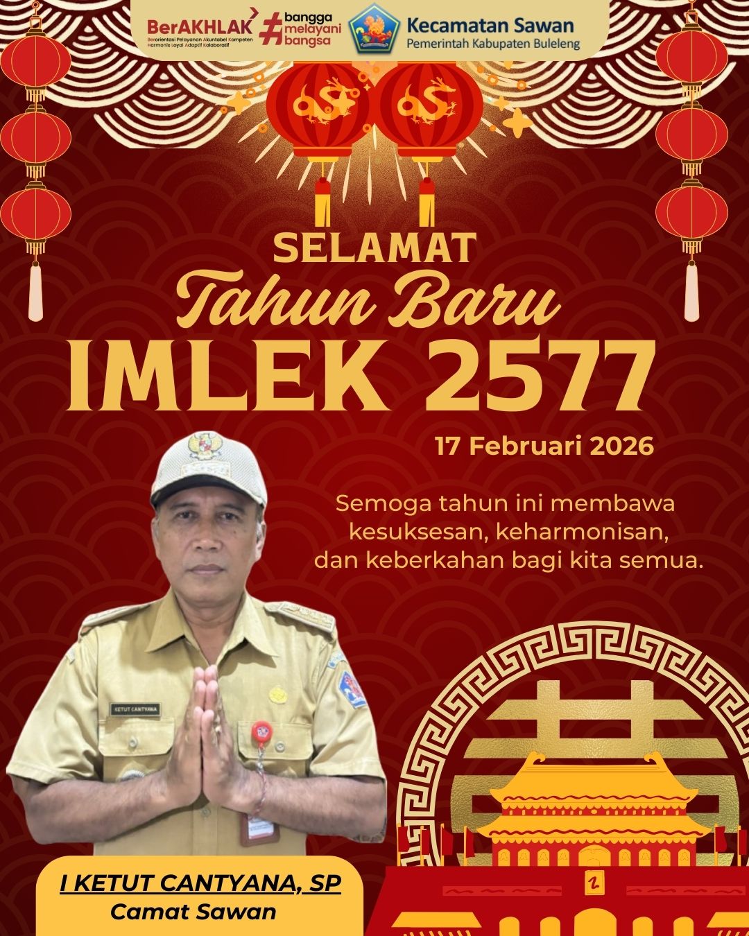 Selamat Hari Raya Imlek 2577 Kongzili 