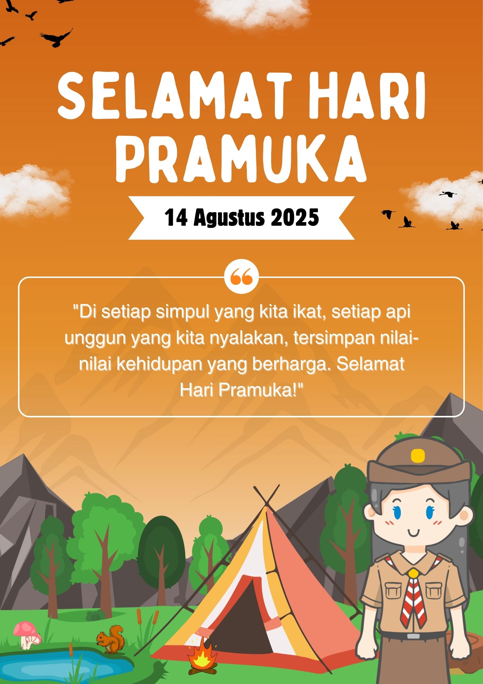 Selamat Hari Pramuka tahun 2025