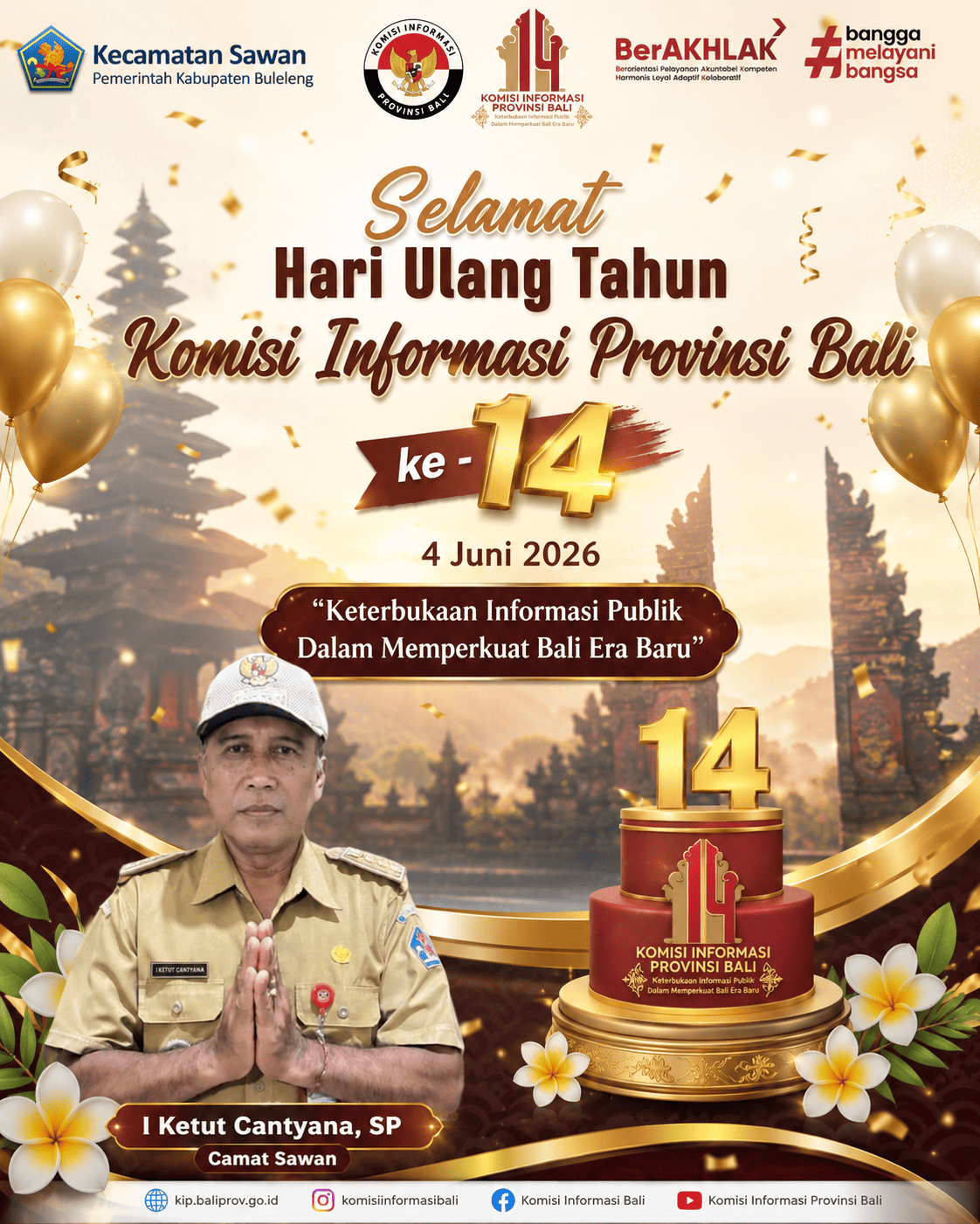 Selamat Hari Ulang Tahun Komisi Informasi Provinsi Bali ke-14
