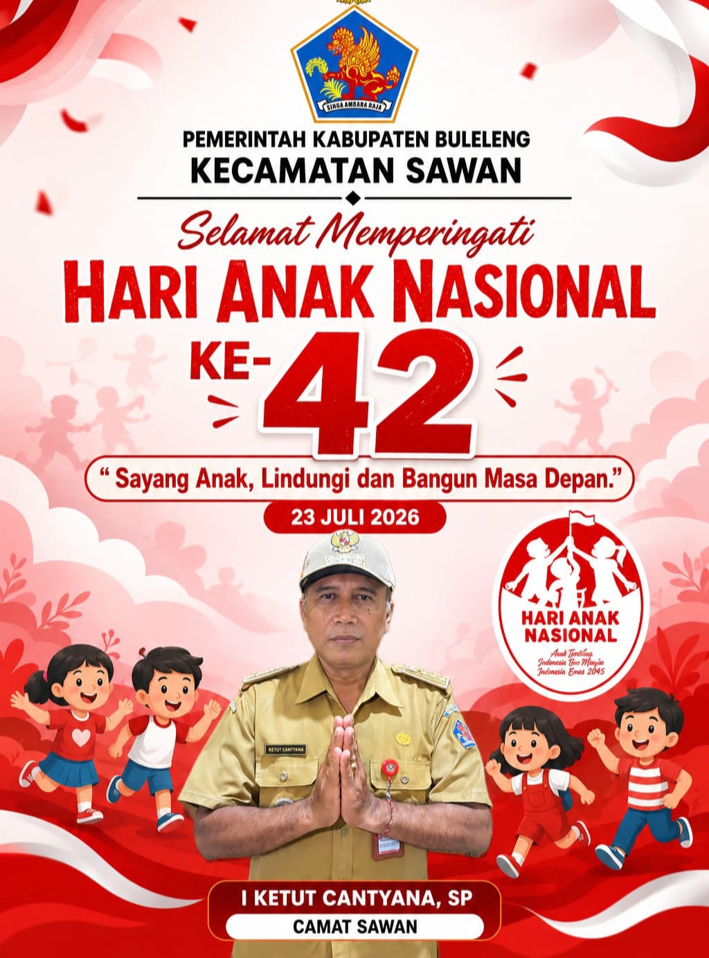 Selamat Memperingati Hari Anak Nasional ke-42