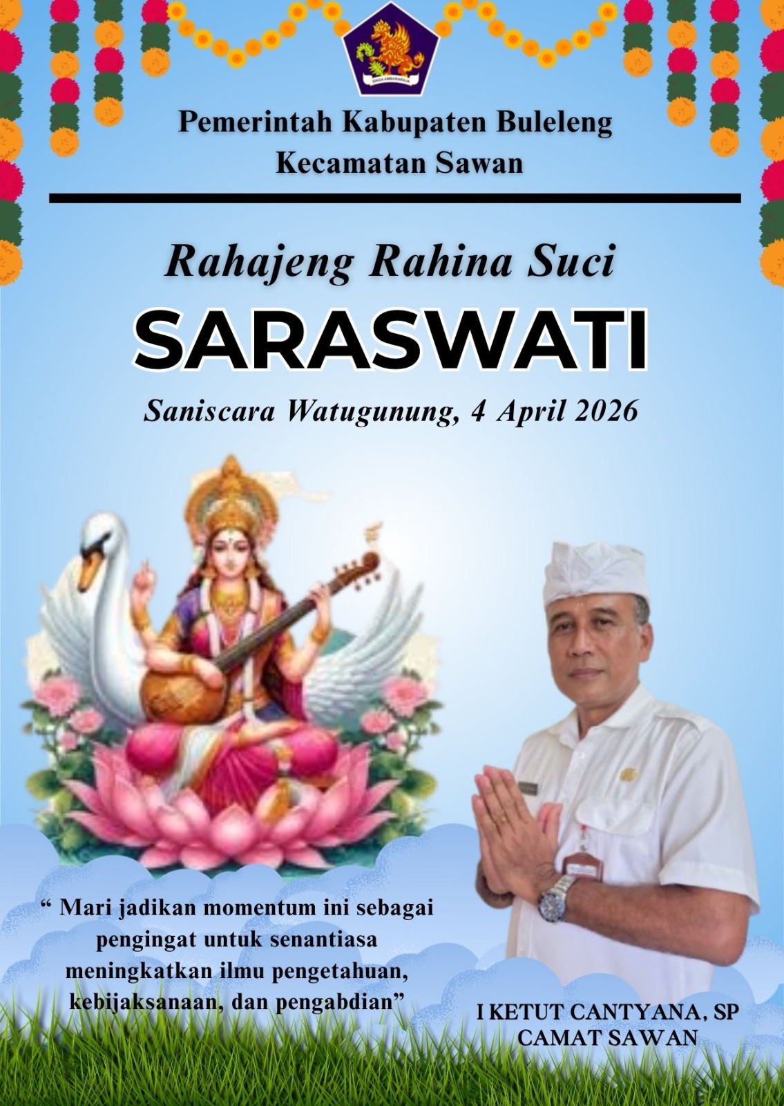 Rahajeng Rahina Suci Saraswati