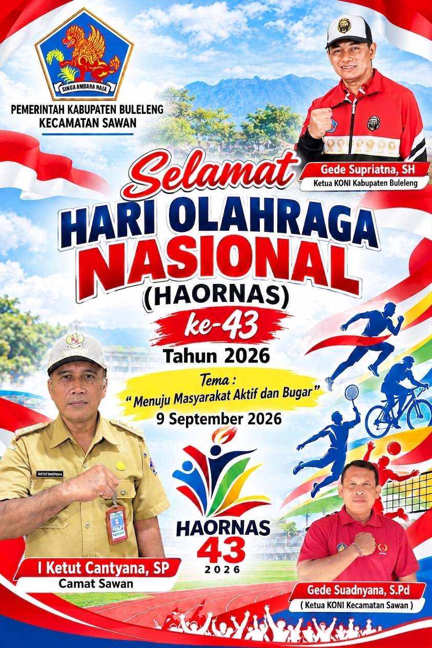 SELAMAT HARI OLAHRAGA NASIONAL (HAORNAS) KE-43 TAHUN 2026