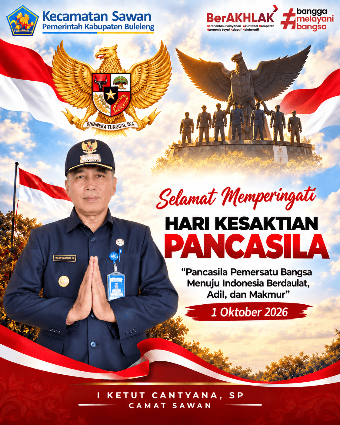 Selamat Memperingati Hari Kesaktian Pancasila Tahun 2026